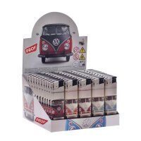 Elektronikfeuerzeug T1 wei&szlig;/rot