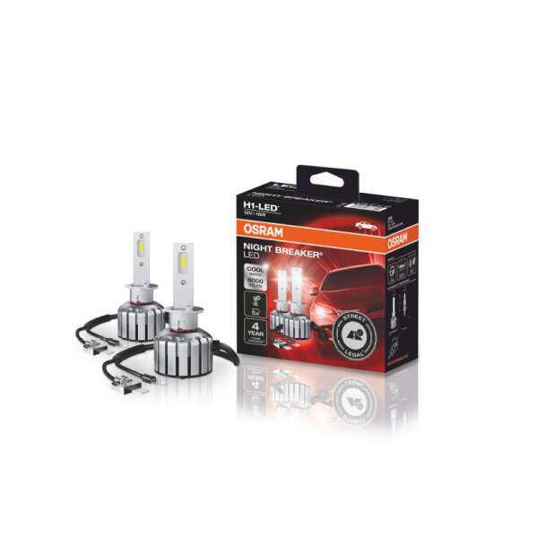OSRAM NIGHT BREAKER H1-LED +230% StVZO-Konforme LED Nachrüstlampe, 2 Stück