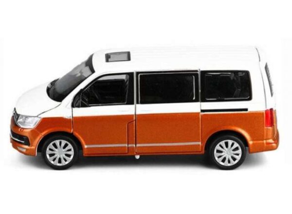 Burago VW T6.1 Bus weiß/orange 1/43